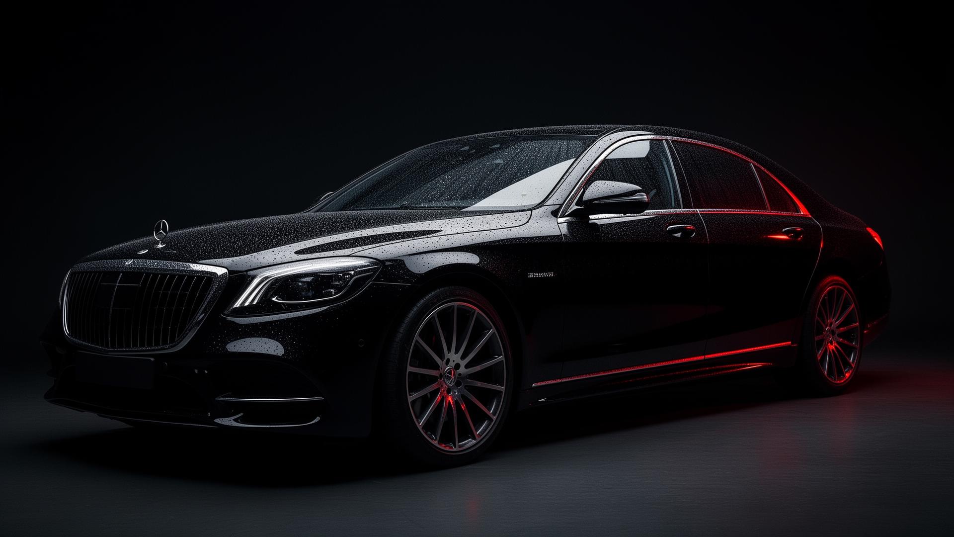 Mirror-Shine Black Sedan